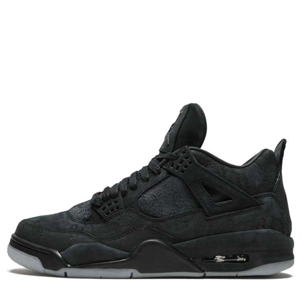 Nike KAWS x Air Jordan 4 Retro 'Black' Black/Black-Clear Glow 930155-001 01