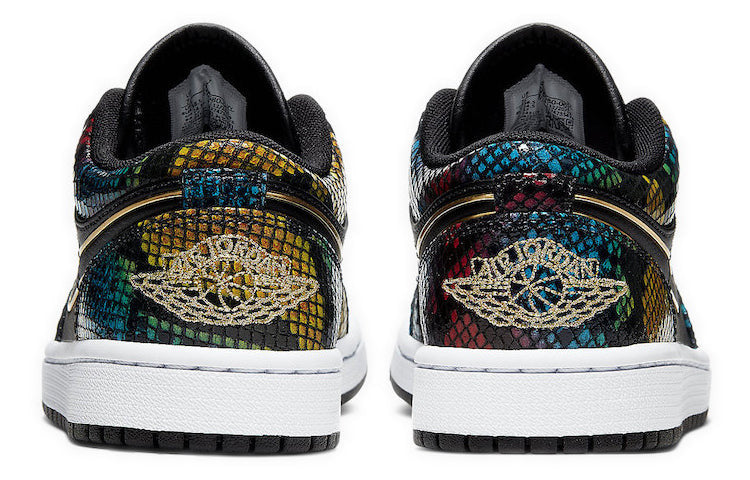 Womens WMNS Air Jordan 1 Low Multicolor Snakeskin CW5580-001 01