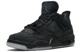 Nike KAWS x Air Jordan 4 Retro 'Black' Black/Black-Clear Glow 930155-001 01