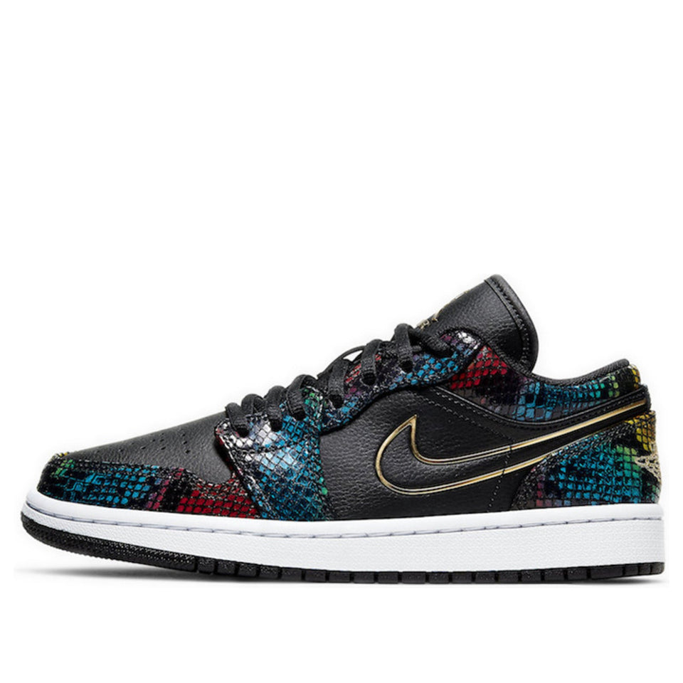 Womens WMNS Air Jordan 1 Low Multicolor Snakeskin CW5580-001 01