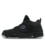 Nike KAWS x Air Jordan 4 Retro 'Black' Black/Black-Clear Glow 930155-001 01