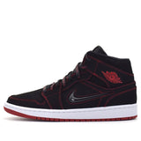Nike Air Jordan 1 Mid Fearless - Black Gym Red CK5665-062 01