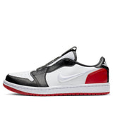 Womens WMNS Air Jordan 1 RET Low Slip White Black Red AV3918-102 01