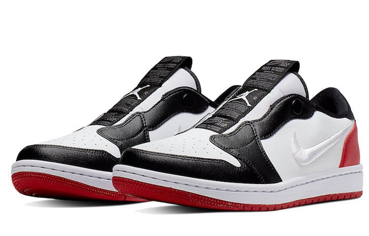 Womens WMNS Air Jordan 1 RET Low Slip White Black Red AV3918-102 01