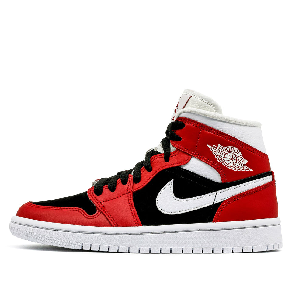 Womens WMNS Air Jordan 1 Mid Gym Red Black BQ6472-601 01
