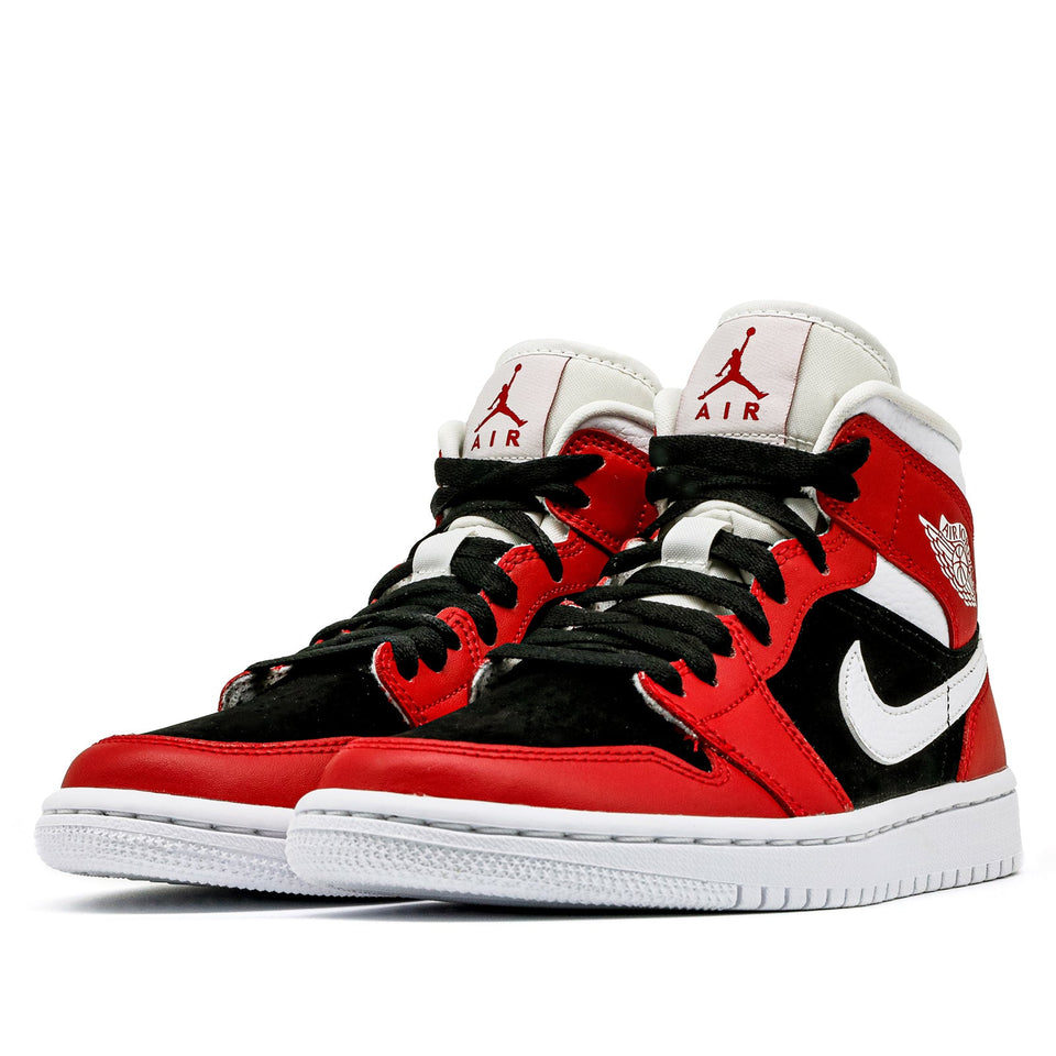 Womens WMNS Air Jordan 1 Mid Gym Red Black BQ6472-601 01