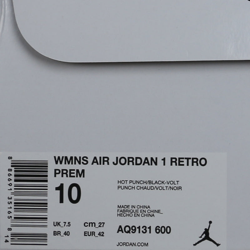 Womens WMNS Air Jordan 1 High PREM Hot Punch AQ9131-600 01