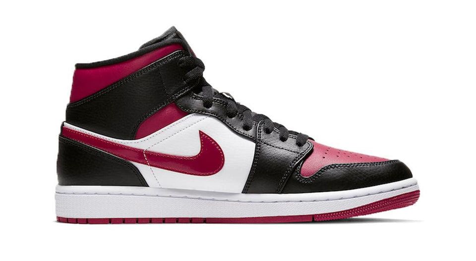 Nike Air Jordan 1 Mid Black Noble Red 554724-066 01