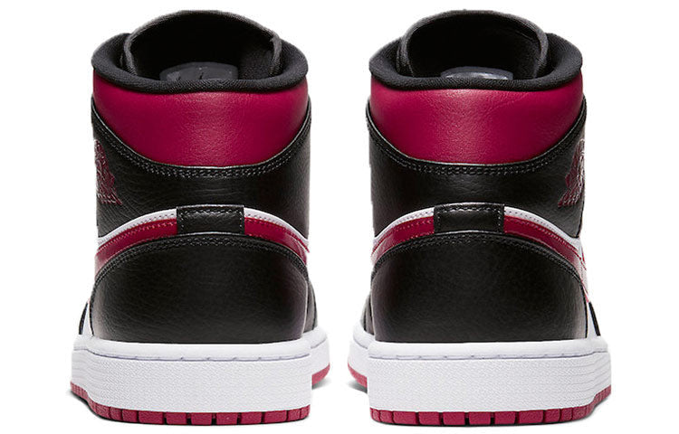 Nike Air Jordan 1 Mid Black Noble Red 554724-066 01