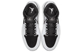 Nike Air Jordan 1 Mid White Black Silver 554724-121 01