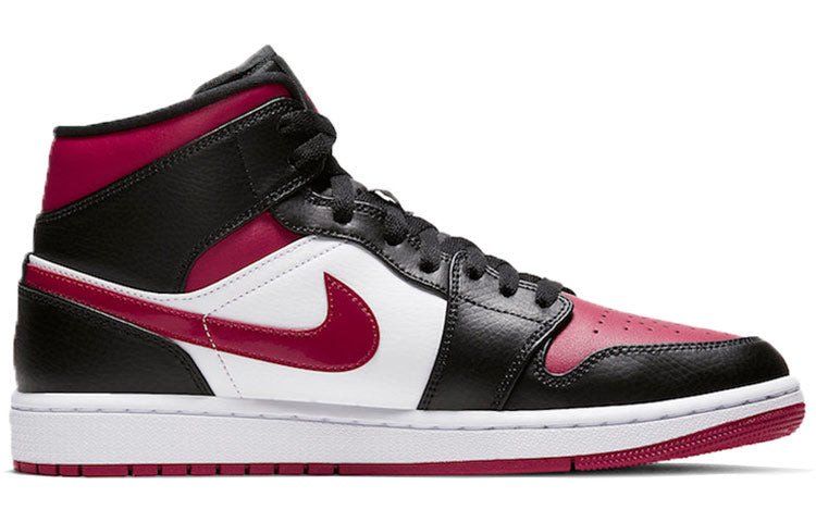 Nike Air Jordan 1 Mid Black Noble Red 554724-066 01