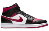 Nike Air Jordan 1 Mid Black Noble Red 554724-066 01