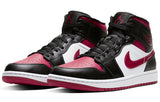 Nike Air Jordan 1 Mid Black Noble Red 554724-066 01