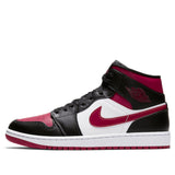 Nike Air Jordan 1 Mid Black Noble Red 554724-066 01