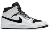 Nike Air Jordan 1 Mid White Black Silver 554724-121 01