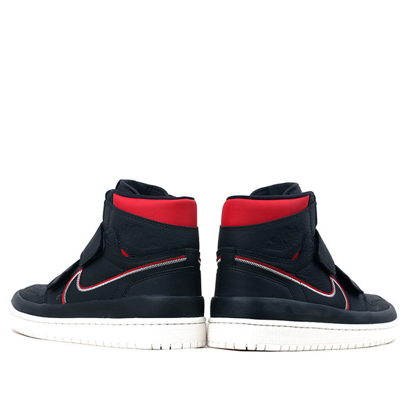 Nike Air Jordan 1 RE HI Double STRP Black Gym Red AQ7924-016 01