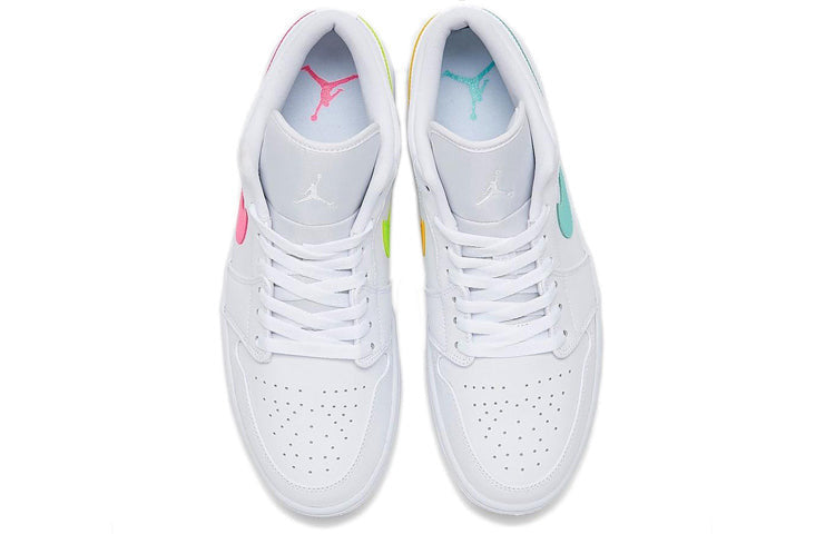 Nike Air Jordan 1 Low 'White Multi-Color' White/Multi-Color/Light Aqua CW7033-100 01