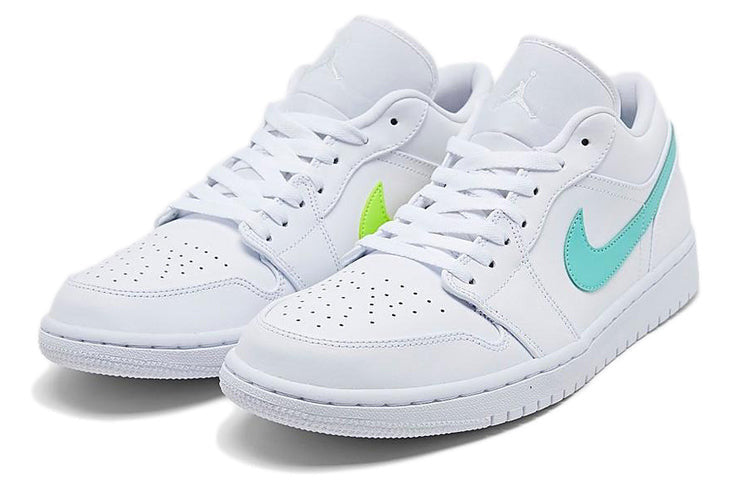 Nike Air Jordan 1 Low 'White Multi-Color' White/Multi-Color/Light Aqua CW7033-100 01