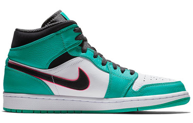 Nike Air Jordan 1 Mid SE 'South Beach' Turbo Green/Black-Hyper Pink-Orange Peel 852542-306 01
