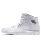 Nike Air Jordan 1 Mid White Cool Grey 554724-102 01