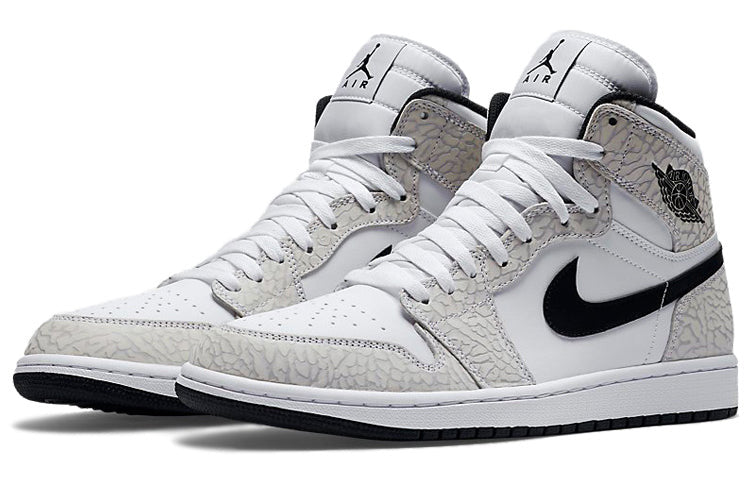 Nike Air Jordan 1 Retro High White Elephant Print 839115-106 01