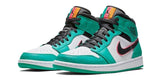 Nike Air Jordan 1 Mid SE 'South Beach' Turbo Green/Black-Hyper Pink-Orange Peel 852542-306 01