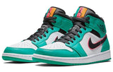 Nike Air Jordan 1 Mid SE 'South Beach' Turbo Green/Black-Hyper Pink-Orange Peel 852542-306 01