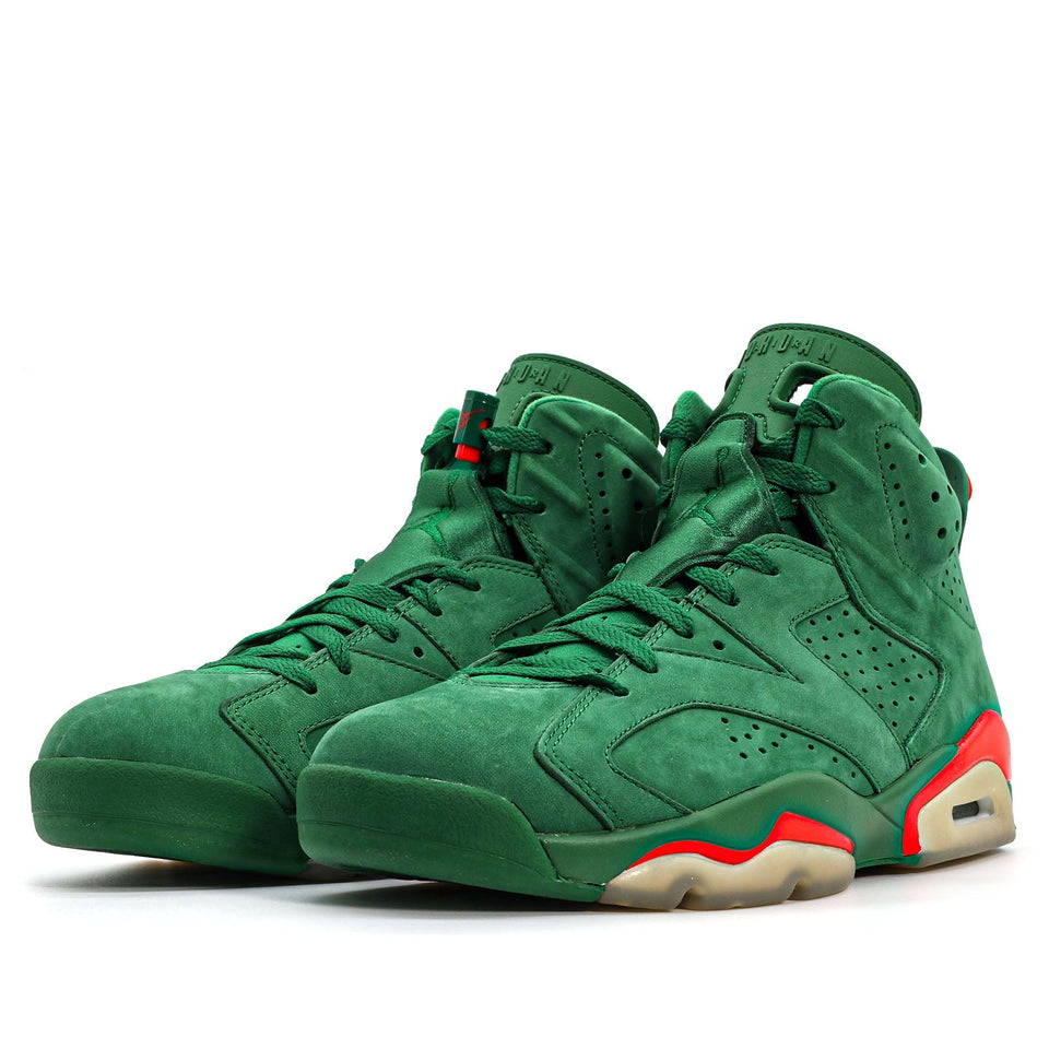 Nike Air Jordan 6 Retro NRG G8RD Gatorade - Green Suede AJ5986-335 01