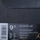 Nike Air Jordan 1 Mid Olive Canvas Black 554724-301 01