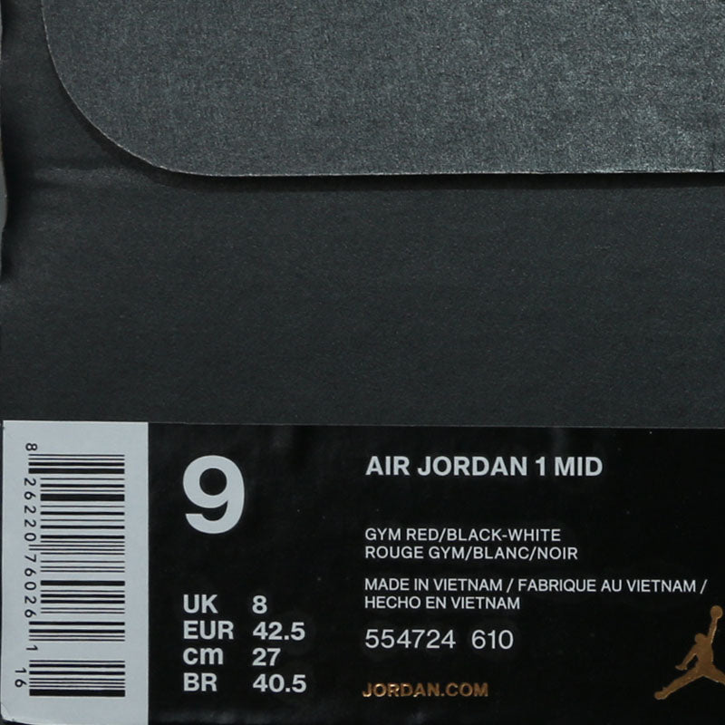 Nike Air Jordan 1 Mid Gym Red 554724-610 01