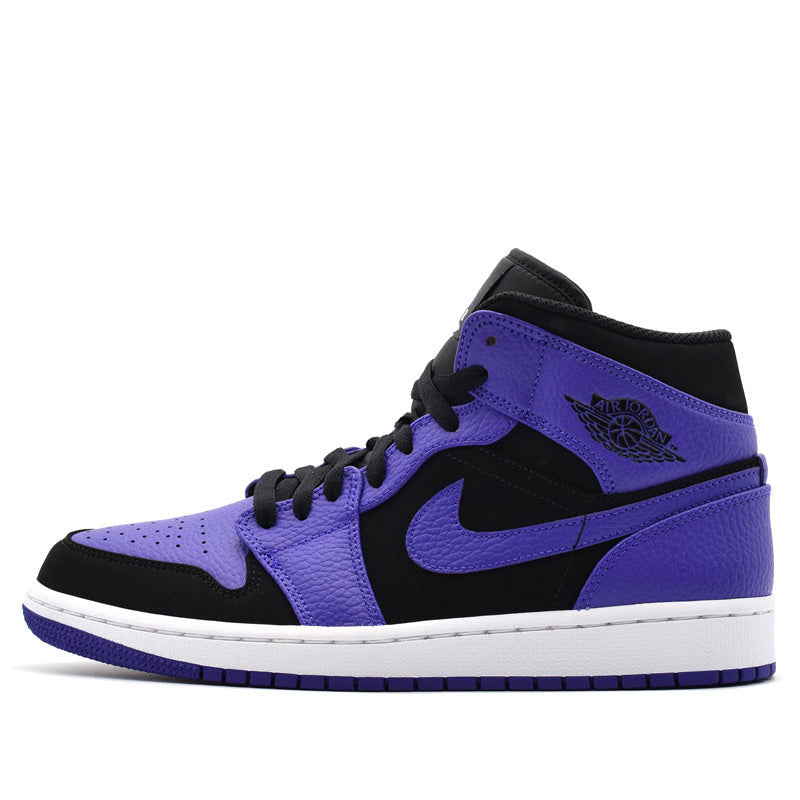 Nike Air Jordan 1 Mid Black Dark Concord 554724-051 01