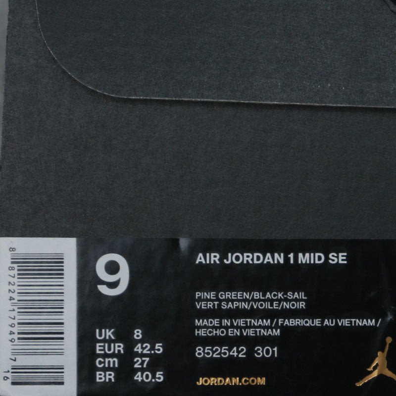 Nike Air Jordan 1 Mid SE Pine Green 852542-301 01