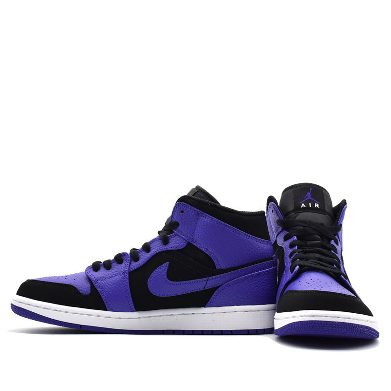 Nike Air Jordan 1 Mid Black Dark Concord 554724-051 01