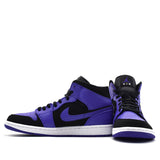 Nike Air Jordan 1 Mid Black Dark Concord 554724-051 01
