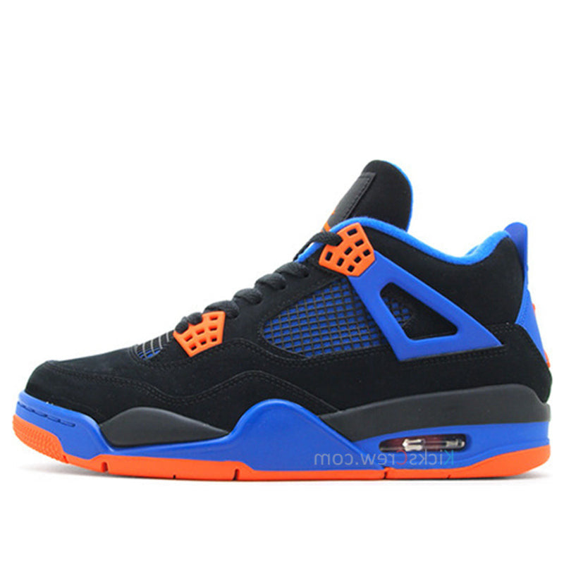Nike Air Jordan 4 Retro 'Cavs' Black/Safety Orange/Game Royal 308497-027 01