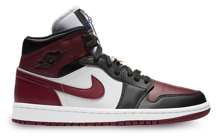 Womens WMNS Air Jordan 1 Mid SE Gold Pendants CZ4385-016 01