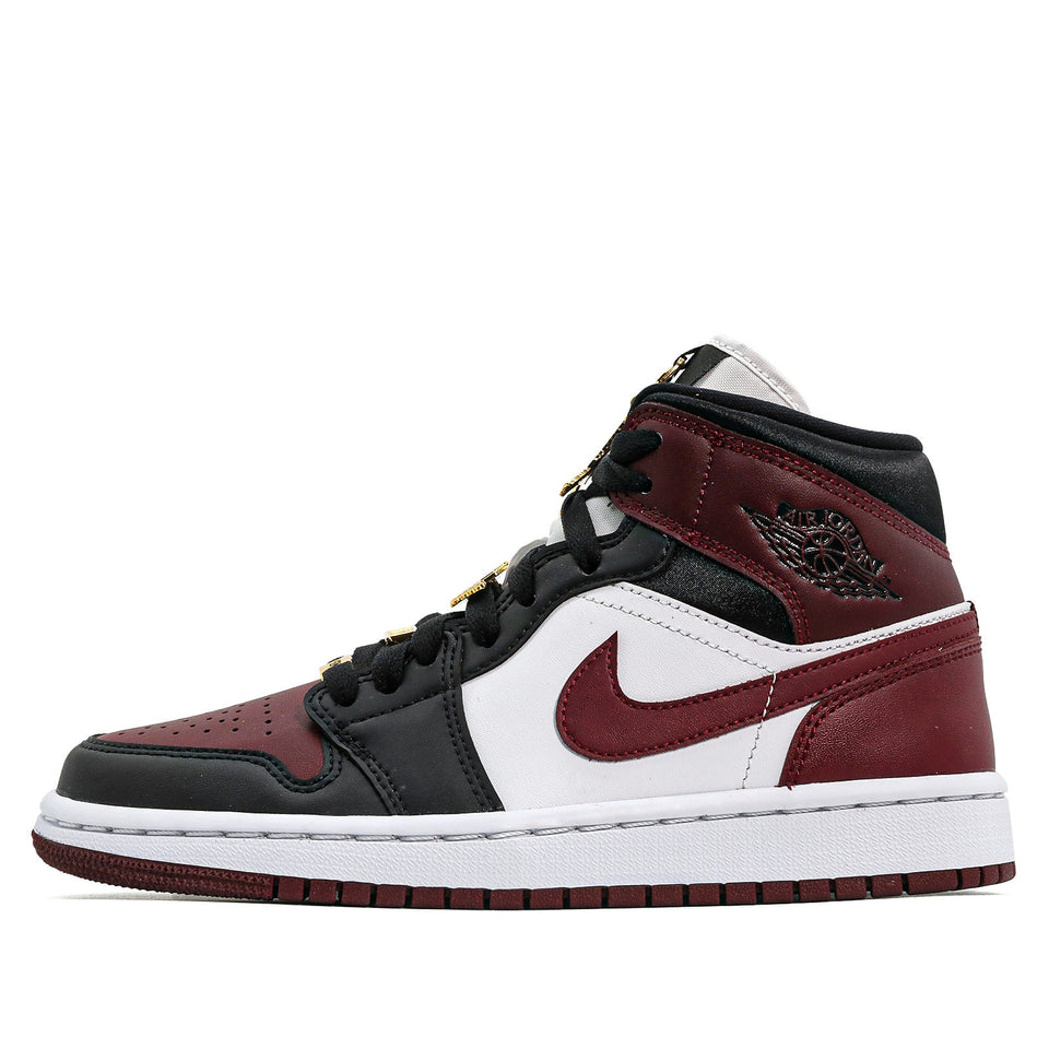 Womens WMNS Air Jordan 1 Mid SE Gold Pendants CZ4385-016 01