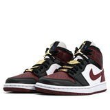 Womens WMNS Air Jordan 1 Mid SE Gold Pendants CZ4385-016 01