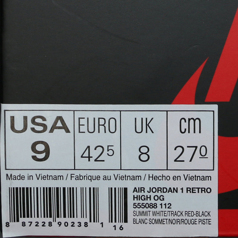Nike Air Jordan 1 Retro High OG Track Red 555088-112 01