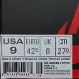 Nike Air Jordan 1 Retro High OG Track Red 555088-112 01