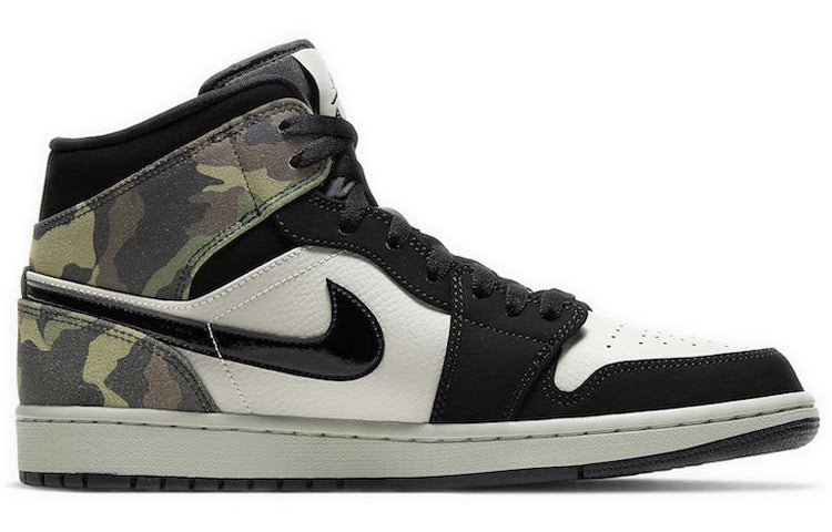 Nike Air Jordan 1 Mid Camo Light Bone/Black CW5490-001 01