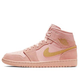 Nike Air Jordan 1 Mid SE Coral Gold 852542-600 01