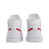 Womens WMNS Air Jordan 1 Mid 'White University Red' White/University Red BQ6472-106 01