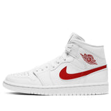 Womens WMNS Air Jordan 1 Mid 'White University Red' White/University Red BQ6472-106 01
