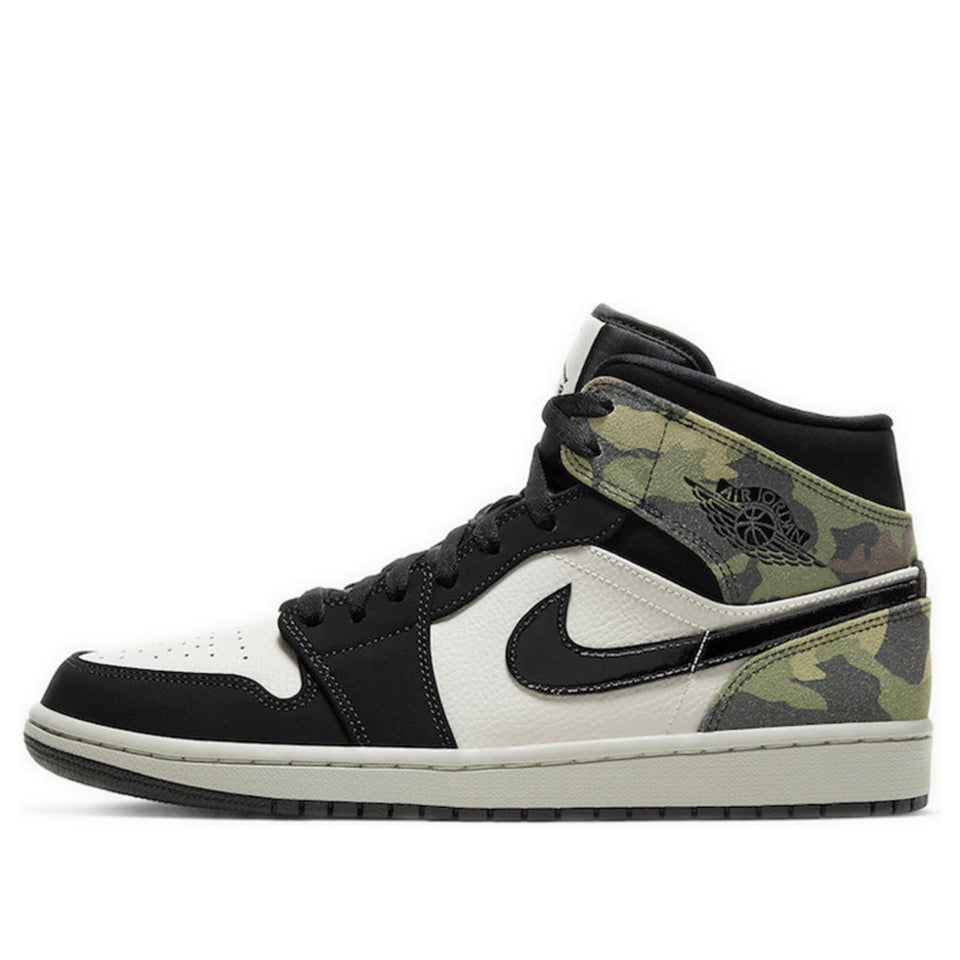 Nike Air Jordan 1 Mid Camo Light Bone/Black CW5490-001 01