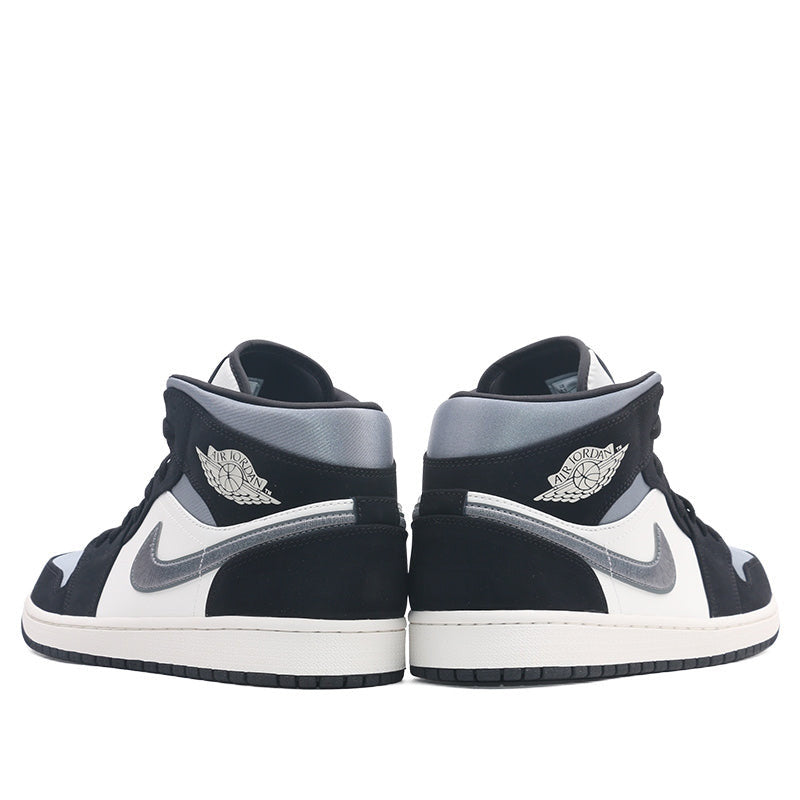 Nike Air Jordan 1 Mid SE Black Smoke Grey 852542-011 01