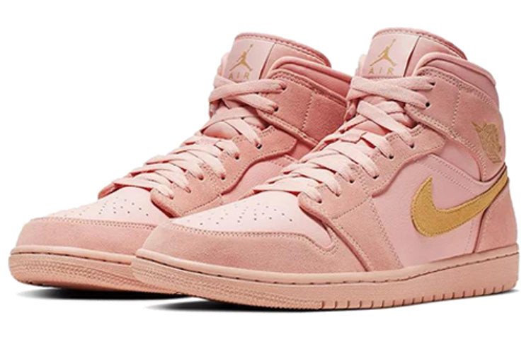 Nike Air Jordan 1 Mid SE Coral Gold 852542-600 01