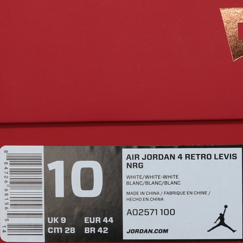 Nike Air Jordan 4 Retro Levis NRG Levis - White Denim AO2571-100 01