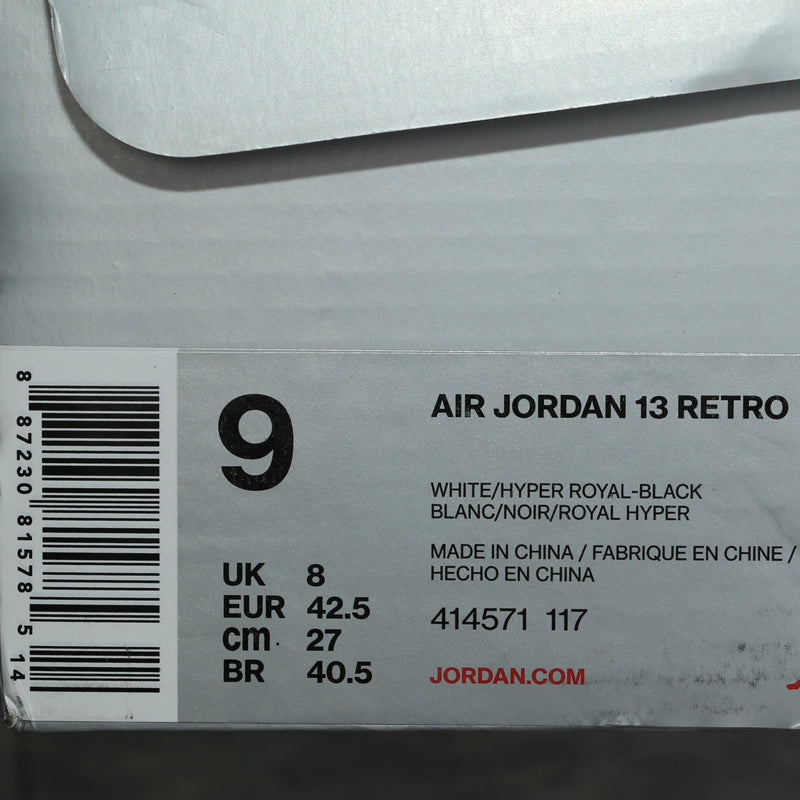 Nike Air Jordan 13 Retro Hyper Royal 414571-117 01