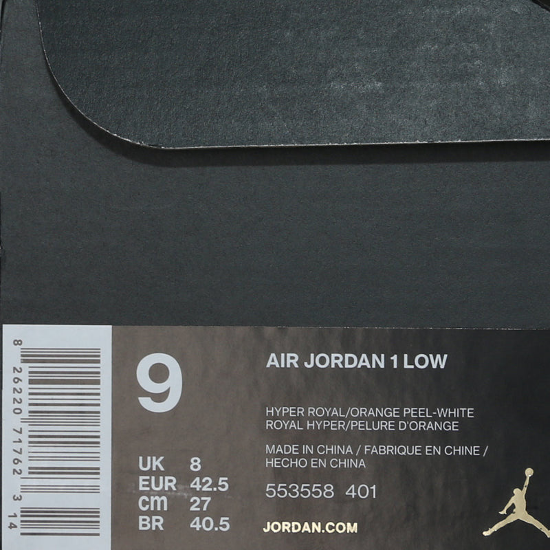 Nike Air Jordan 1 Low Hyper Royal Orange Peel 553558-401 01